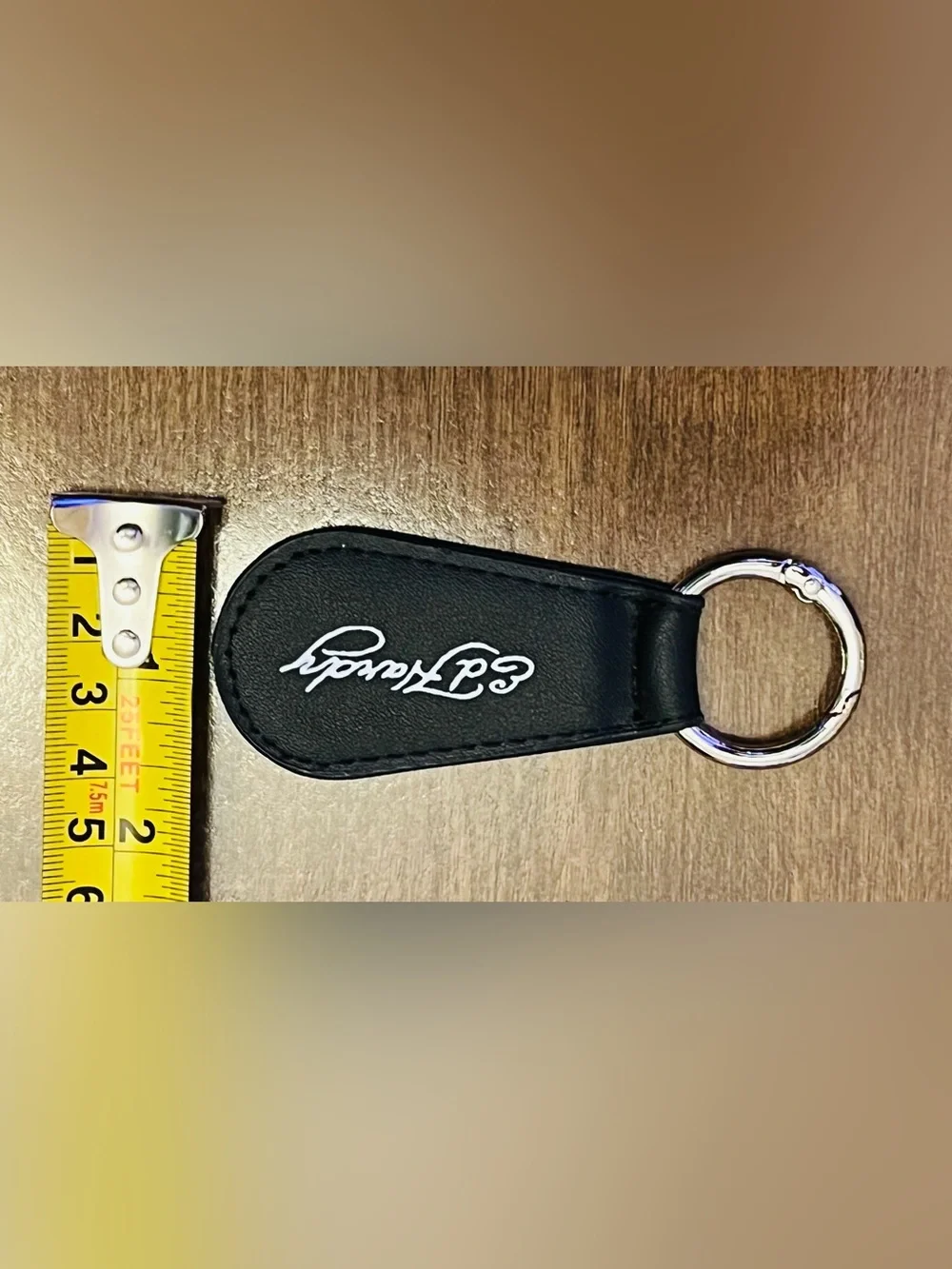 Ed Hardy Black Leather Keyring
